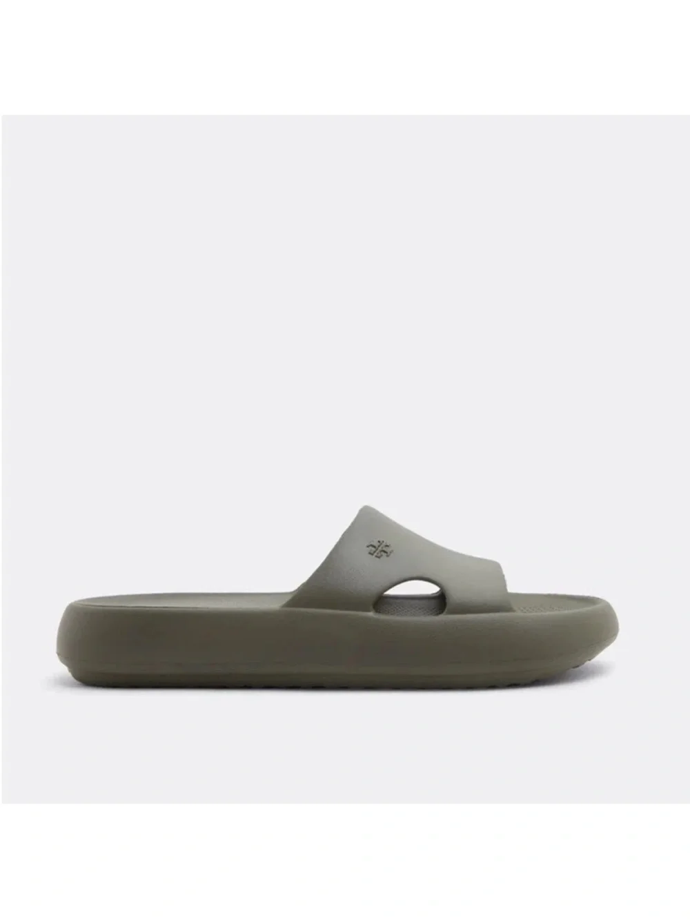 Tory Burch Shower Slides Leccio Olive Green Water Pool Sandals Shoes Size 7